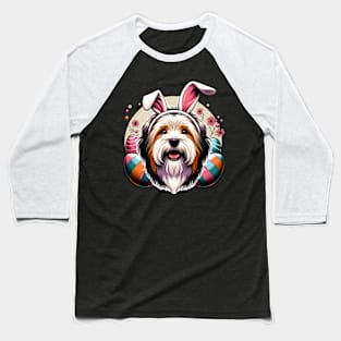 Tibetan Terrier Celebrates Easter with Joyful Spirit Baseball T-Shirt